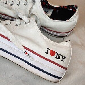 Converse | I Love New York White Low Top CTAS Sneakers